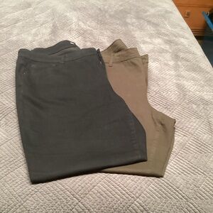 Style & Co, 2 pairs slim leg denim jeans , size 18WP, inseam 28”.   154